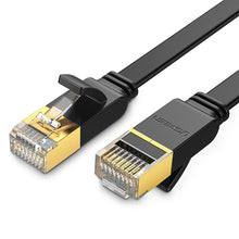 Заредете изображение във визуализатора на галерията – Ugreen Ethernet patch cord U/FTP Cat. 7 10Gb/s flat 0.5m black (NW106)
