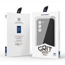 Заредете изображение във визуализатора на галерията – Dux Ducis Grit case for Samsung Galaxy S23 elegant cover made of artificial leather MagSafe black
