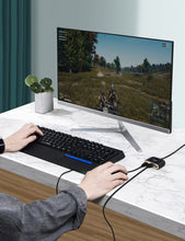 Заредете изображение във визуализатора на галерията – Baseus Square round 4 in 1 USB HUB Adapter (USB3.0 TO USB3.0 * 1 + USB2.0 * 3) 1m Black (CAHUB-AY01) - TopMag

