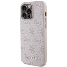 Заредете изображение във визуализатора на галерията – Original Case GUESS Hardcase 4G Metal Gold Logo GUHCP15XG4GFPI for Iphone 15 Pro Max Pink
