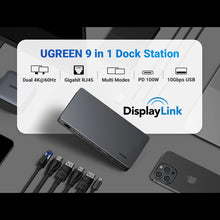 Заредете изображение във визуализатора на галерията – Ugreen CM615 USB-C multifunctional adapter - gray
