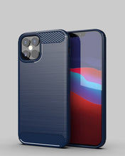 Заредете изображение във визуализатора на галерията – Carbon Case flexible cover for iPhone 12 mini blue
