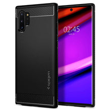 Заредете изображение във визуализатора на галерията – SPIGEN RUGGED ARMOR GALAXY NOTE 10+ PLUS MATTE BLACK - TopMag
