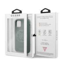 Заредете изображение във визуализатора на галерията – Guess GUHCN58LS4GKA iPhone 11 Pro khaki hard case Silicone 4G Tone On Tone
