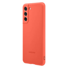 Заредете изображение във визуализатора на галерията – Samsung Silicone Cover Rubber Silicone Cover Case for Samsung Galaxy S21 FE Coral (EF-PG990TPE)
