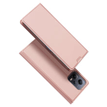 Заредете изображение във визуализатора на галерията – Dux Ducis Skin Pro Case For Xiaomi Redmi Note 12 Pro+ Flip Cover Card Wallet Stand Pink
