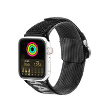 Заредете изображение във визуализатора на галерията – Dux Ducis Strap (Outdoor Version) Strap for Apple Watch Ultra, SE, 8, 7, 6, 5, 4, 3, 2, 1 (49, 45, 44, 42 mm) Nylon Band Black Silver Bracelet
