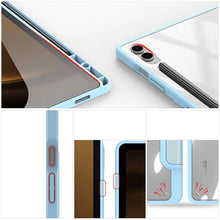 Заредете изображение във визуализатора на галерията – Dux Ducis Toby case with flip stand for Samsung Galaxy Tab S9 FE - blue
