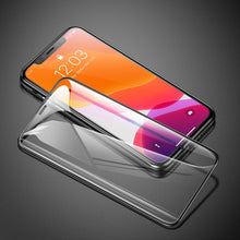Заредете изображение във визуализатора на галерията – Baseus set of 2x Full Screen glass with 0.3mm frame 9H iPhone 11 / iPhone XR + black positioner (SGAPIPH61S-KC01) - TopMag

