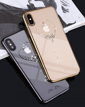 Заредете изображение във визуализатора на галерията – Kingxbar Wish Series case decorated with original Swarovski crystals iPhone 11 Pro silver - TopMag
