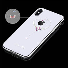 Заредете изображение във визуализатора на галерията – Kingxbar Wish Series case decorated with original Swarovski crystals iPhone 11 Pro silver - TopMag
