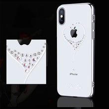 Заредете изображение във визуализатора на галерията – Kingxbar Wish Series case decorated with original Swarovski crystals iPhone 11 Pro silver - TopMag
