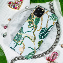 Заредете изображение във визуализатора на галерията – Kingxbar Luxury Series case decorated with original Swarovski crystals iPhone 11 Pro Max green - TopMag
