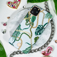 Заредете изображение във визуализатора на галерията – Kingxbar Luxury Series case decorated with original Swarovski crystals iPhone 11 Pro Max blue - TopMag
