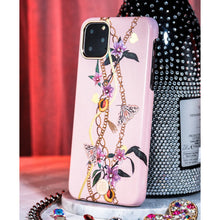 Заредете изображение във визуализатора на галерията – Kingxbar Luxury Series case decorated with original Swarovski crystals iPhone 11 Pro Max blue - TopMag
