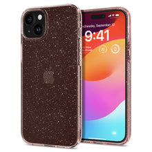 Заредете изображение във визуализатора на галерията – Spigen Liquid Crystal Glitter case for iPhone 15 - pink
