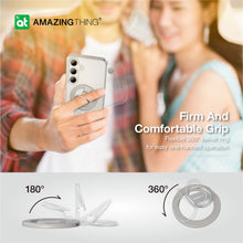 Заредете изображение във визуализатора на галерията – Amazing Thing Minimal Magsafe Grip Ring Case S24PMRMINCL for Samsung Galaxy S24 Plus transparent
