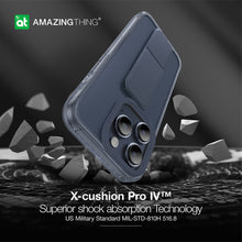 Заредете изображение във визуализатора на галерията – Amazing Thing Titan Pro Holder Case IP156.1PTHBU for Iphone 15 Pro navy with stand
