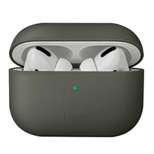 Заредете изображение във визуализатора на галерията – Uniq case Lino AirPods Pro Silicone grey/grey moss
