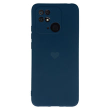 Заредете изображение във визуализатора на галерията – Vennus Silicone Heart Case for Xiaomi Redmi 10C design 1 navy
