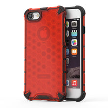 Заредете изображение във визуализатора на галерията – Honeycomb Case armor cover with TPU Bumper for iPhone 8 / iPhone 7 red - TopMag
