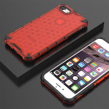 Заредете изображение във визуализатора на галерията – Honeycomb Case armor cover with TPU Bumper for iPhone 8 / iPhone 7 red - TopMag
