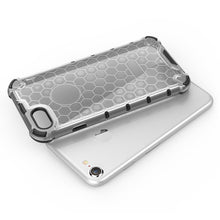 Заредете изображение във визуализатора на галерията – Honeycomb Case armor cover with TPU Bumper for iPhone 8 / iPhone 7 transparent - TopMag
