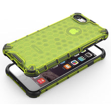 Заредете изображение във визуализатора на галерията – Honeycomb Case armor cover with TPU Bumper for iPhone 8 / iPhone 7 transparent - TopMag
