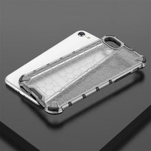 Заредете изображение във визуализатора на галерията – Honeycomb Case armor cover with TPU Bumper for iPhone 8 / iPhone 7 transparent - TopMag
