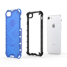 Заредете изображение във визуализатора на галерията – Honeycomb Case armor cover with TPU Bumper for iPhone 8 / iPhone 7 transparent - TopMag
