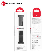 Заредете изображение във визуализатора на галерията – FORCELL F-DESIGN FA03 strap for Apple Watch 38/40/41mm black
