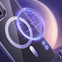 Заредете изображение във визуализатора на галерията – Kingxbar PQY Ice Crystal Series magnetic case for iPhone 14 Plus MagSafe purple
