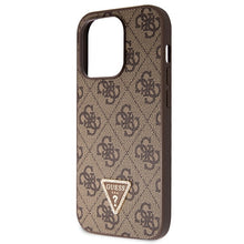 Заредете изображение във визуализатора на галерията – Original Case GUESS hardcase Crossbody 4G Metal Logo GUHCP15LP4TDSCPW for Iphone 15 Pro brown
