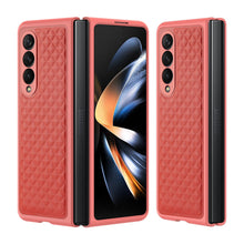 Заредете изображение във визуализатора на галерията – Dux Ducis Venice case for Samsung Galaxy Z Fold 4 leather case red
