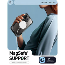 Заредете изображение във визуализатора на галерията – Supcase IBLSN ARES MAG MAGSAFE IPHONE 15 PRO MAX BLACK
