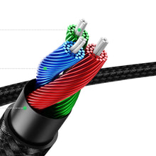 Заредете изображение във визуализатора на галерията – Ugreen audio cable AUX straight minijack 3.5 mm 0.5 m blue (AV112)
