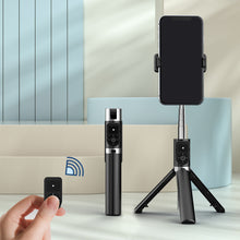 Заредете изображение във визуализатора на галерията – Selfie Stick MINI - with detachable bluetooth remote control and tripod - P70S Plus BLACK

