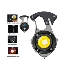 Заредете изображение във визуализатора на галерията – Mini flashlight LED keychain W5143 Type C with 2 screwdriver bits black
