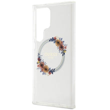 Заредете изображение във визуализатора на галерията – Guess IML Flowers Wreath MagSafe case for Samsung Galaxy S24 Ultra - transparent
