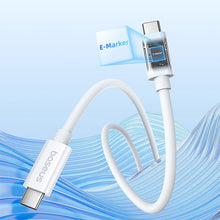 Заредете изображение във визуализатора на галерията – Baseus CB000068 USB-C - USB-C cable 240W PD 8K 60Hz 1m - white
