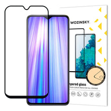 Заредете изображение във визуализатора на галерията – Wozinsky Tempered Glass Full Glue Super Tough Screen Protector Full Coveraged with Frame Case Friendly for Xiaomi Redmi Note 8 Pro black - TopMag
