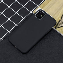 Заредете изображение във визуализатора на галерията – Silicone Case Soft Flexible Rubber Cover for iPhone 11 Pro Max black - TopMag
