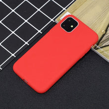 Заредете изображение във визуализатора на галерията – Silicone Case Soft Flexible Rubber Cover for iPhone 11 Pro red - TopMag
