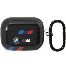 Заредете изображение във визуализатора на галерията – BMW BMAP222SOTK AirPods Pro 2 gen cover black/black Tricolor Stripes
