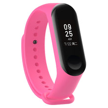 Заредете изображение във визуализатора на галерията – Replacement Silicone Wristband Strap for Xiaomi Mi Band 4 / Mi Band 3 Pink - TopMag
