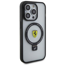 Заредете изображение във визуализатора на галерията – Ferrari FEHMP15XUSCAH iPhone 15 Pro Max 6.7" transparent hardcase Ring Stand 2023 Collection MagSafe
