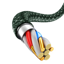 Заредете изображение във визуализатора на галерията – Baseus Dynamic 2 Series USB-A - Lightning 2.4A 480Mbps cable 2m green
