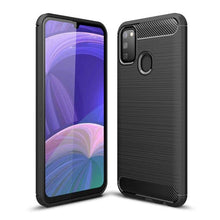 Заредете изображение във визуализатора на галерията – Carbon Case Flexible Cover TPU Case for Samsung Galaxy M30s / Galaxy M21 black - TopMag
