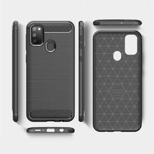 Заредете изображение във визуализатора на галерията – Carbon Case Flexible Cover TPU Case for Samsung Galaxy M30s / Galaxy M21 black - TopMag
