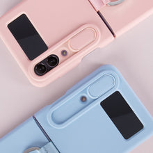 Заредете изображение във визуализатора на галерията – Nillkin CamShield Silky Silicone Case Case For Samsung Galaxy Z Flip 4 Silicon Cover With Camera Protector Purple

